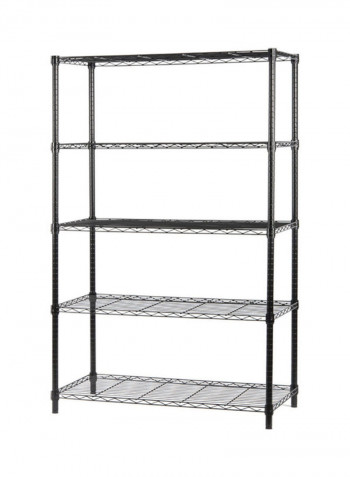 5-Tier Storage Wire Shelves Black