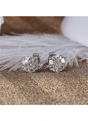 Heart Arrows Cut Moissanite Studs