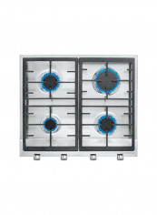 Gas Hob With 4 Double Ring Burner 40211351 Silver