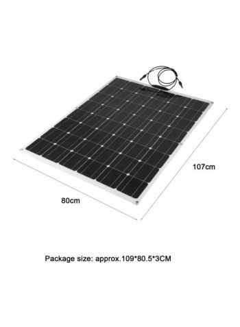 Flexible Solar Panel Module Black 107x80x0.25centimeter