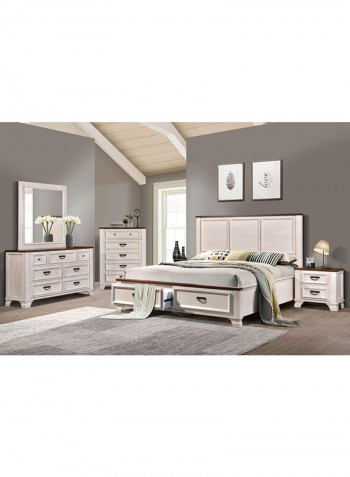 Jennifer King Bed Gold 192x215x140cm