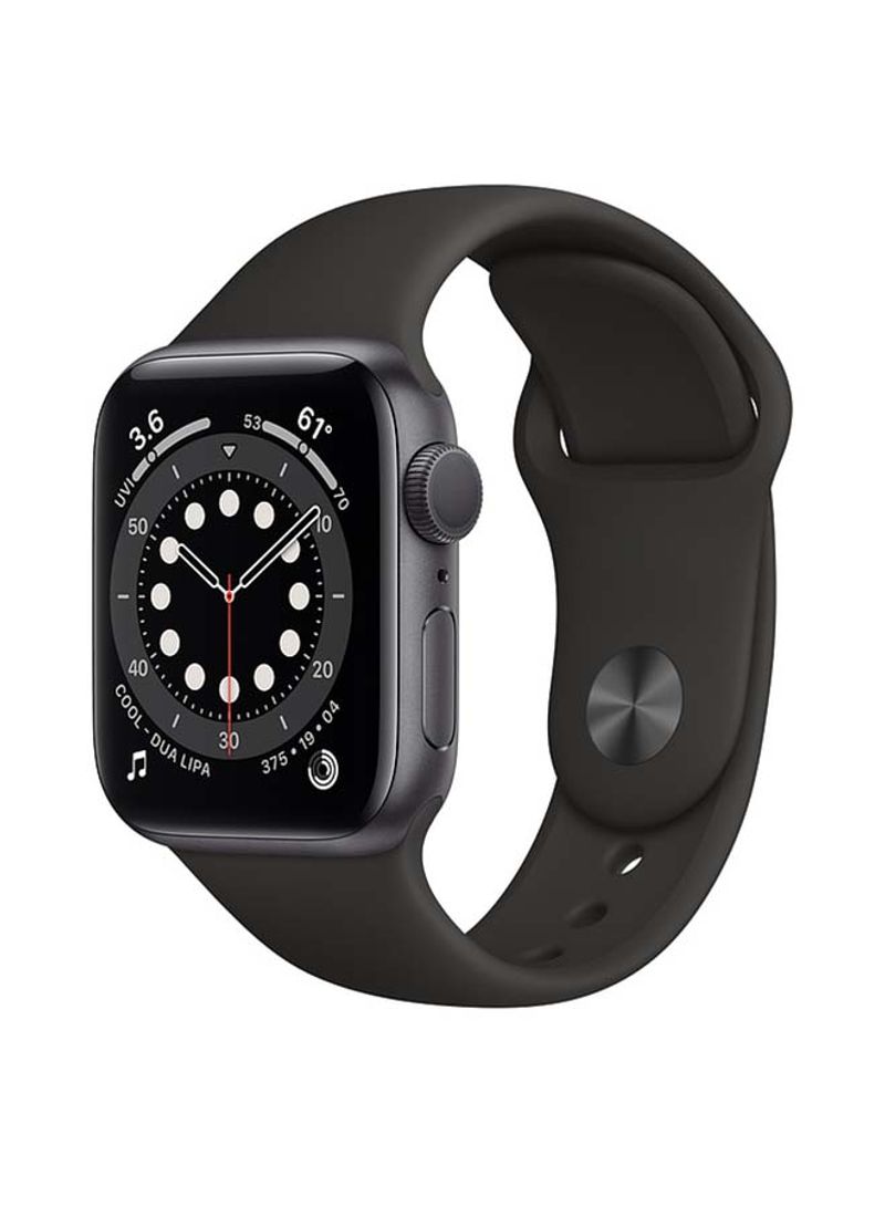 Watch Series 6-40 mm (GPS+Cellular) Space Gray Aluminium Case with Sport Band Black