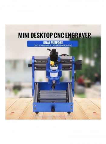 CNC1310 Mini CNC Engraver Machine Kit with 500mW Laser Head Blue/Silver