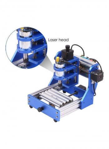 CNC1310 Mini CNC Engraver Machine Kit with 500mW Laser Head Blue/Silver