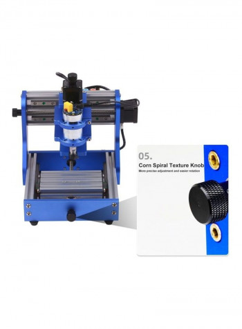 CNC1310 Mini CNC Engraver Machine Kit with 500mW Laser Head Blue/Silver