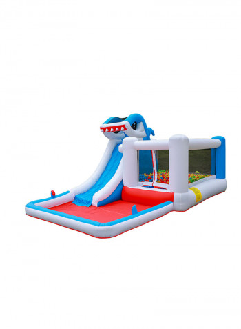 Shark Design Inflatable Water Slide