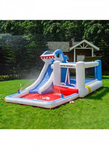 Shark Design Inflatable Water Slide