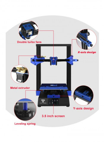 Bluer Electric 3D Printer Black/Blue