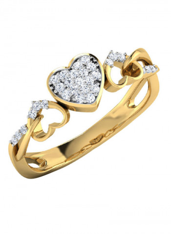 18K Gold Exquisite Design Diamond Ring