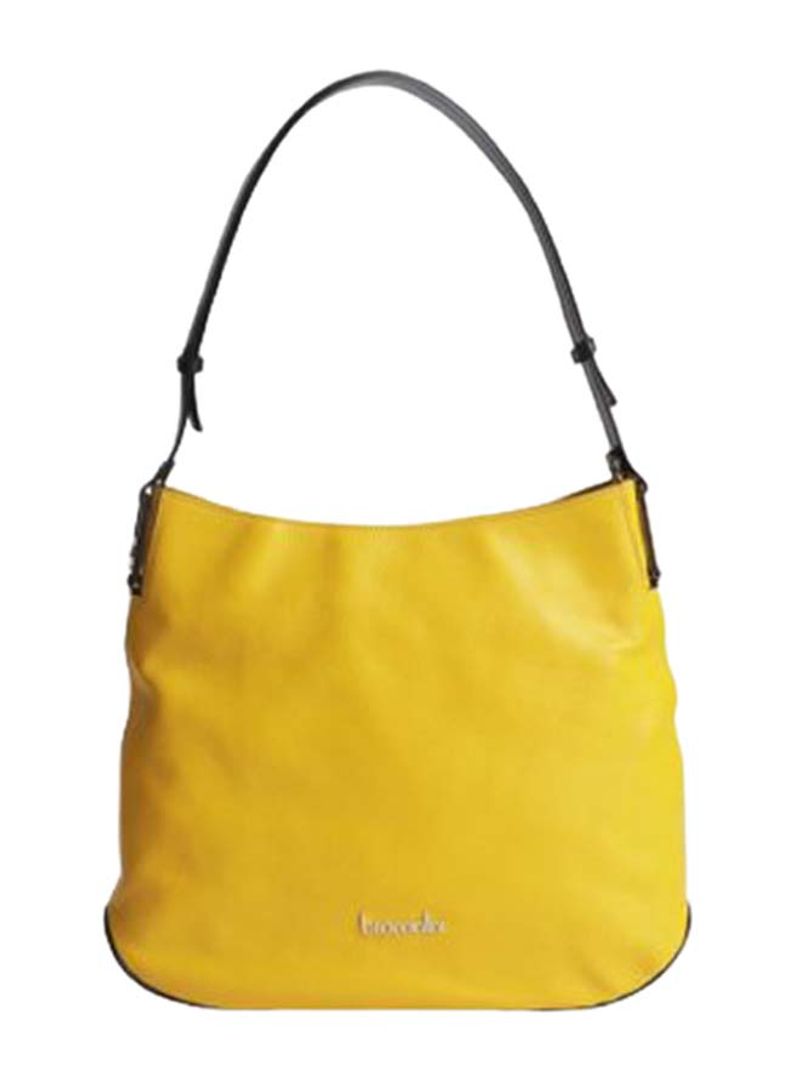 Hellen Mini Logo Detail Shoulder Bag Yellow/Black