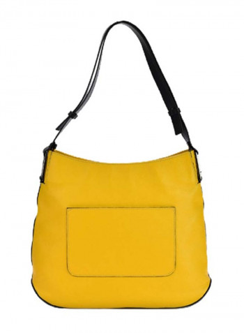 Hellen Mini Logo Detail Shoulder Bag Yellow/Black
