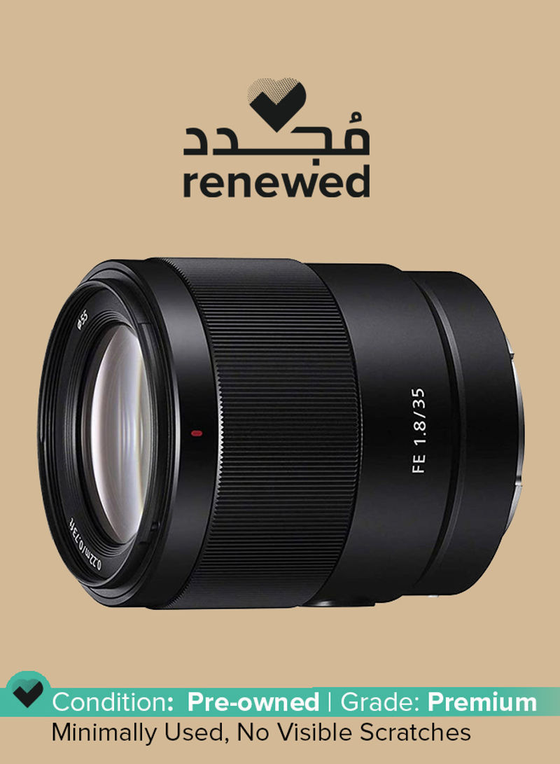 Renewed - FE 35mm F1.8 Prime Lens Black