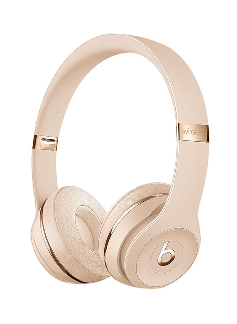 Solo3 Bluetooth On-Ear Headphones With Mic Satin Gold