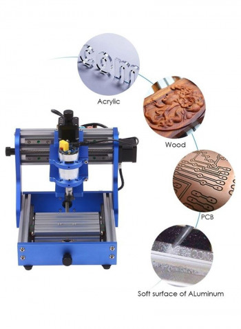 Desktop Small Engraving Machine Blue/Silver