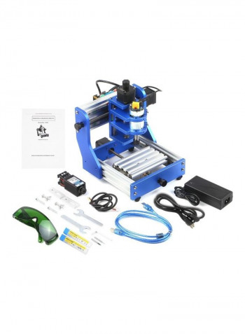 Desktop Small Engraving Machine Blue/Silver