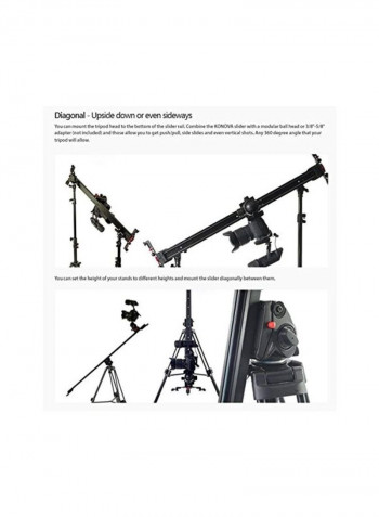 K2 Camera Slider 100centimeter Black