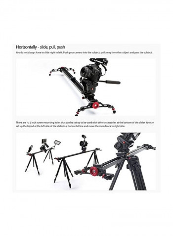 K2 Camera Slider 100centimeter Black