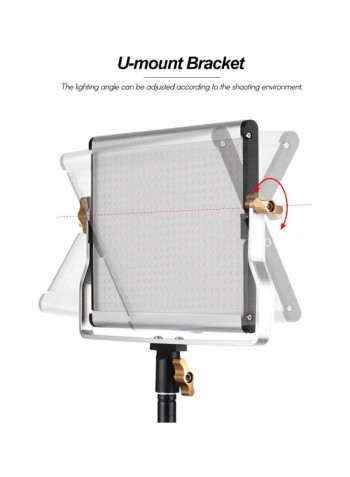 Portable LED Video Light Panel Kit Black/Silver/White
