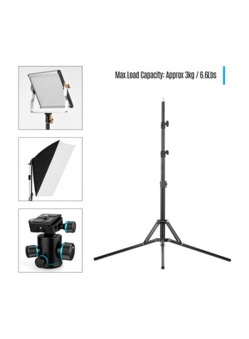 Portable LED Video Light Panel Kit Black/Silver/White