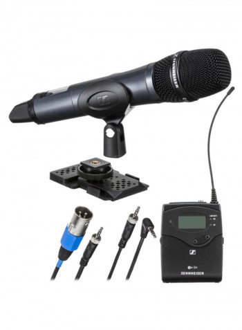 Camera Mount Wireless Cardioid Handheld Microphone System EW135P G4-A Black