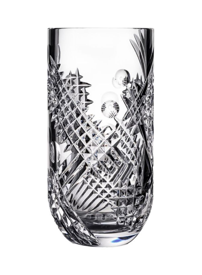 Decorative Space Crystal Vase Transparent 30centimeter
