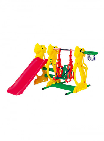 Hippo Slide And Swing With Rabbit