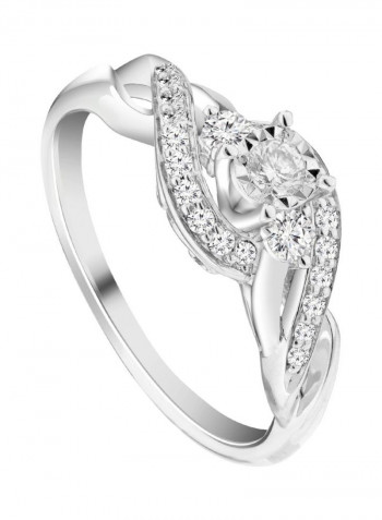 14K Diamond Studded Ring