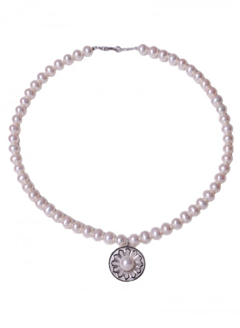 18K White Gold Freshwater Pearl Necklace