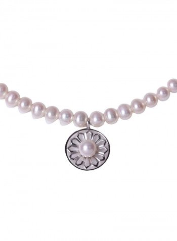 18K White Gold Freshwater Pearl Necklace