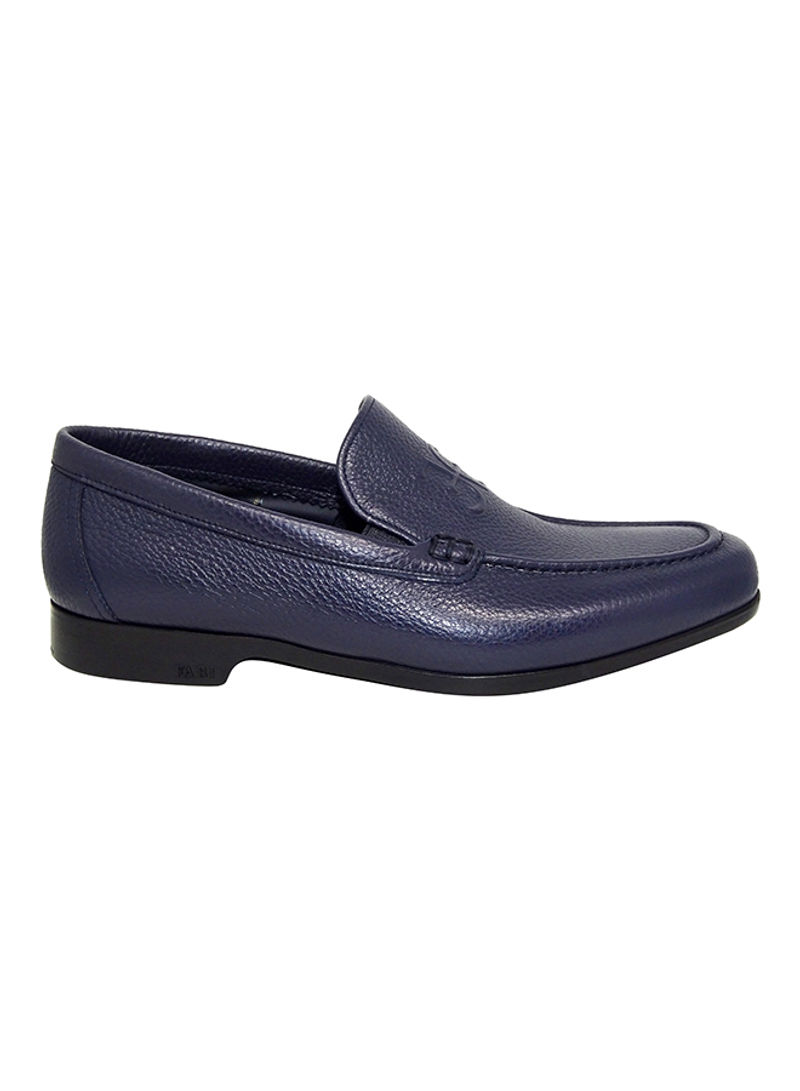 Men's Textured Slip-On Shoes Navy