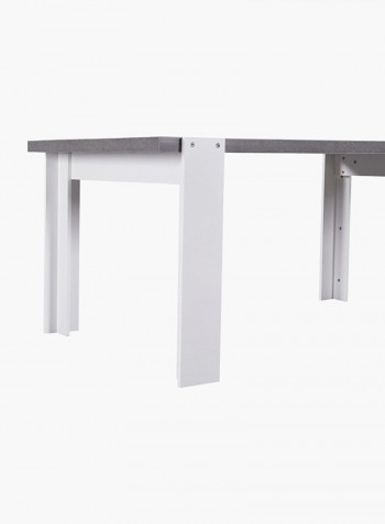7-Piece Cementino Dining Table Set Grey/White