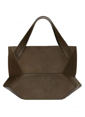 Ascot Tote Leather Handbag Olive