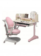 Kid Table With Desktop Drawer And Chair Set Pink 83 X 130 X 68cm