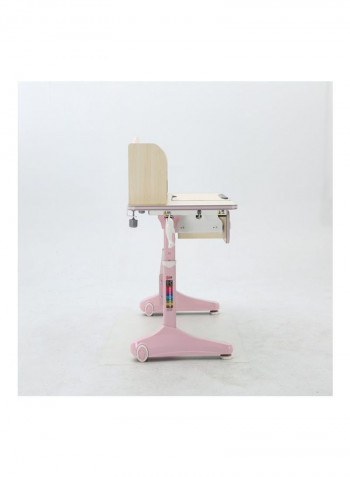 Kid Table With Desktop Drawer And Chair Set Pink 83 X 130 X 68cm