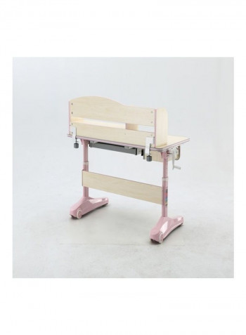Kid Table With Desktop Drawer And Chair Set Pink 83 X 130 X 68cm