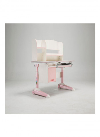 Kid Table With Large Space Drawer And Chair Set Pink 95 X 130 X 66cm