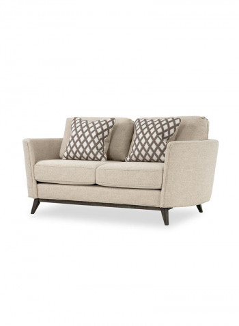 Flint 2-Seater Sofa Beige 187 x 92 x 90cm