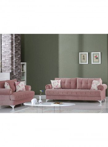 Melis 3-Seater Sofa With Storage Pink
