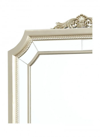 Hampton 7-Drawer Dresser With Mirror Gold/White 152x205x48centimeter