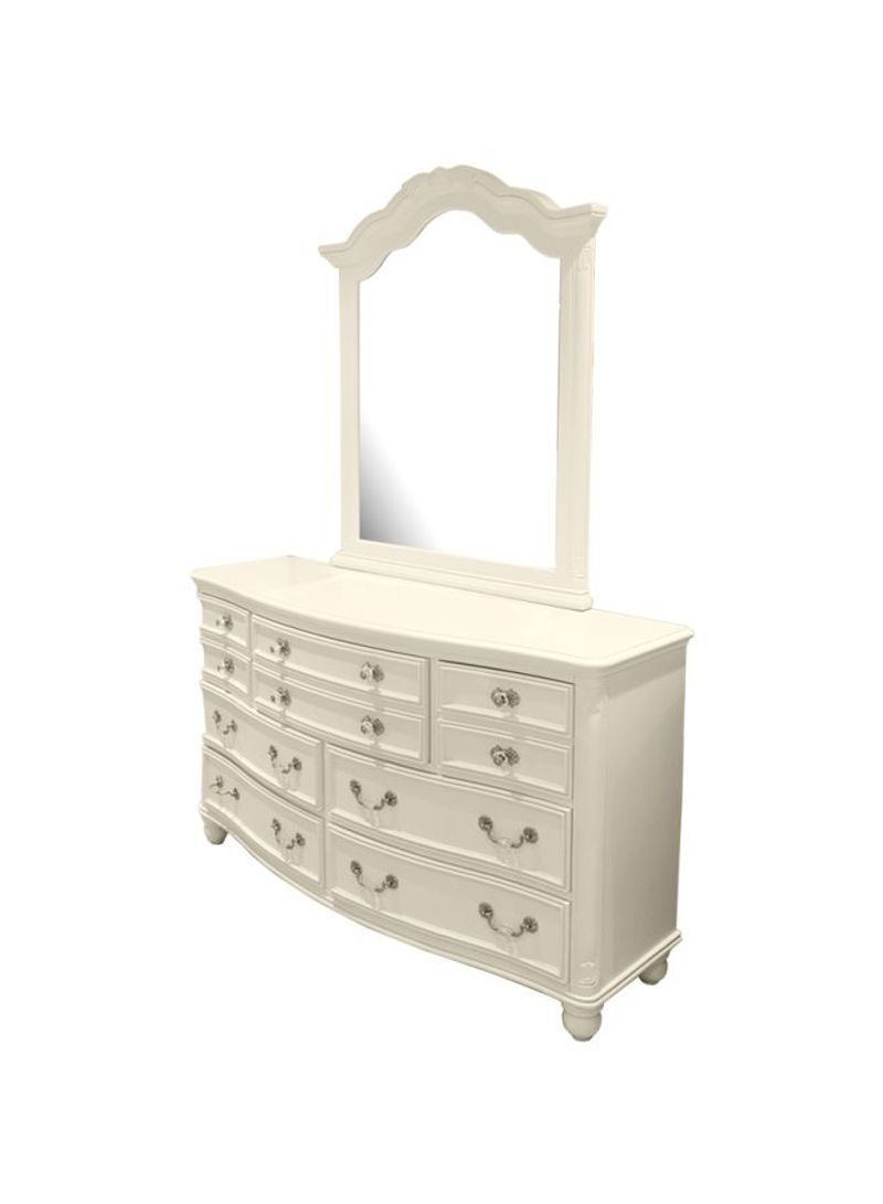 Melissa Dressing Table With Mirror White