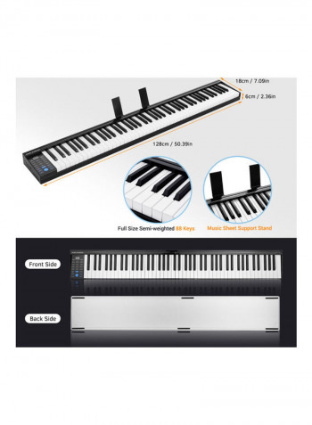 8-Piece 88-Keys Digital Electronic Keyboard Set