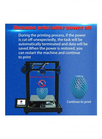 OS2556AU XY-2 Pro 3D Printer With 8G TF Card And PLA Sample Filament 255x255x260millimeter Black