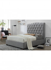 Shannon Platform Bed With Mattress Grey/Black Queen