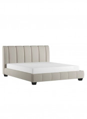 Olson Modern Platform Bed Without Mattress Light Grey 180 x 200centimeter