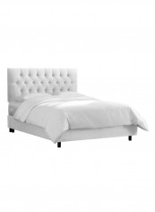 Tufted Bed Without Mattress White 200 x 200centimeter