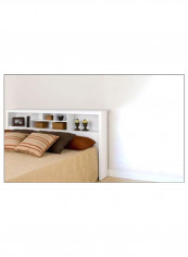 Book Case Classic Frame Bed White 180 x 200centimeter