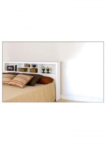 Book Case Classic Frame Bed White 180 x 200centimeter