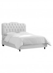 Tufted Bed Without Mattress White 200 x 200centimeter