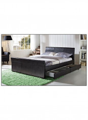 Dresden Bed Without Mattress Black 160 x 200centimeter