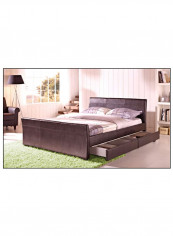 Dresden Bed Without Mattress Brown 160 x 200centimeter